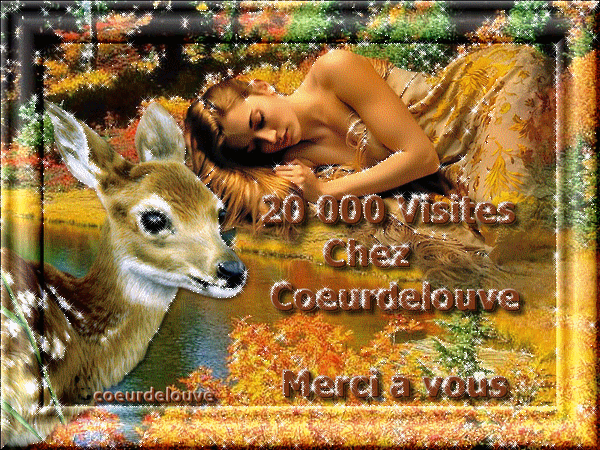 Cadeau de mon amie coeur de louve - 20.000 visites
